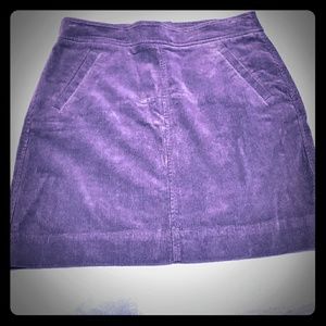 Loft Purple Courdory Skirt
